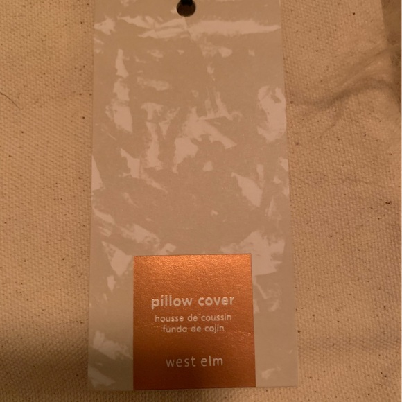 West Elm Faux Fur Pillow Case - Picture 2 of 3